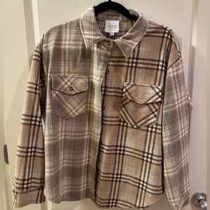 Women’s Plaid Jacket Button Down